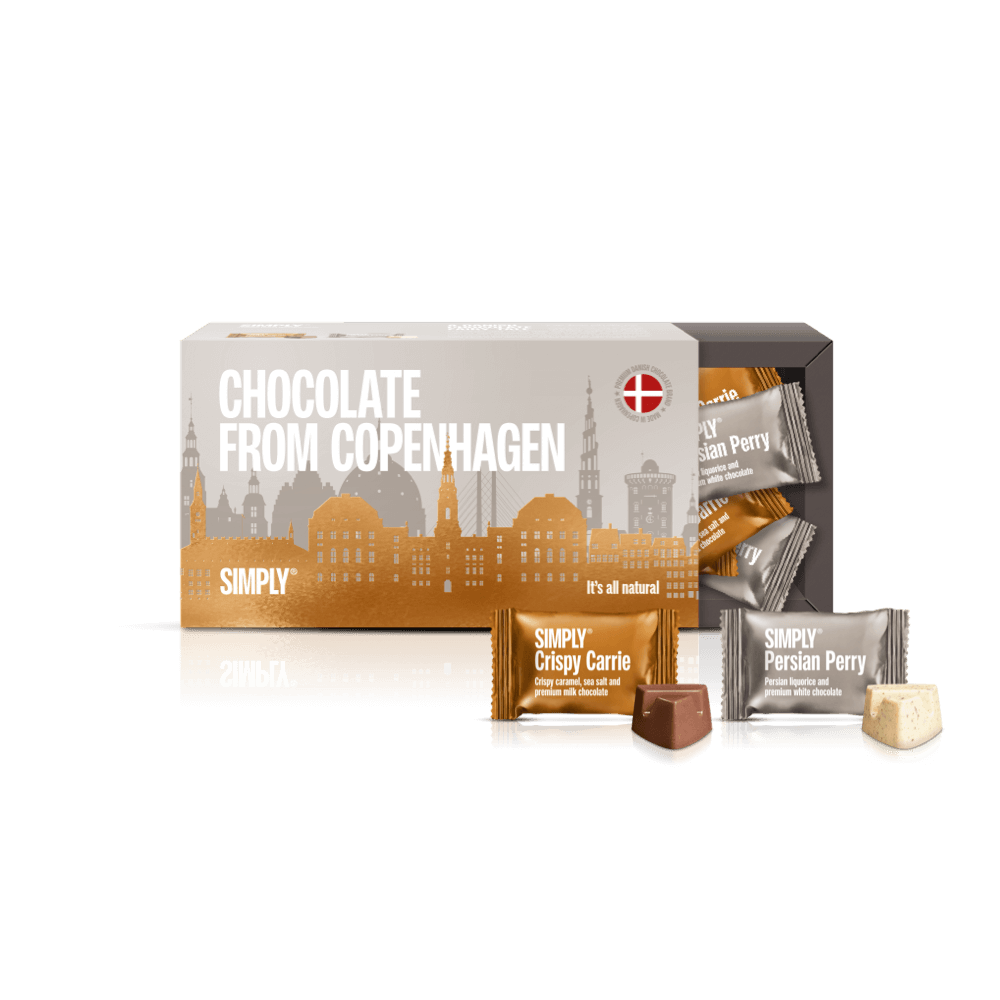 Chokolade Gaveæske 180g - Chocolate from Copenhagen Brown Edition