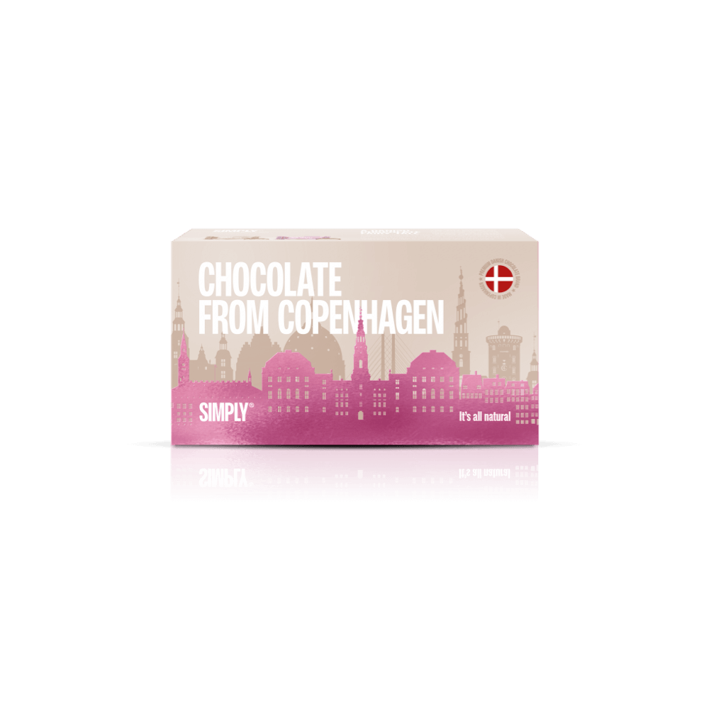 Chokolade Gaveæske 180g - Chocolate from Copenhagen Pink Edition
