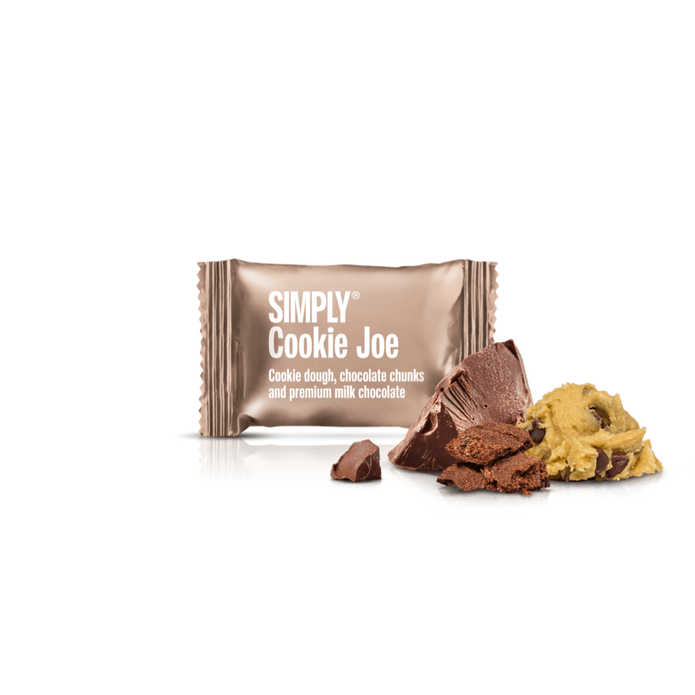 Chokolade Bites kasse - 750g - 75 stk - Simply® Cookie Joe