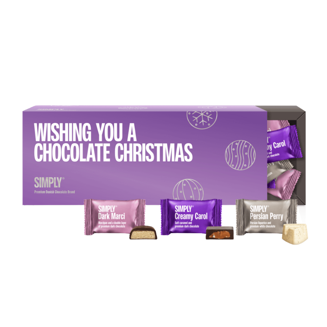 Chokolade Gaveæske 270g - Wishing You A Chocolate Christmas