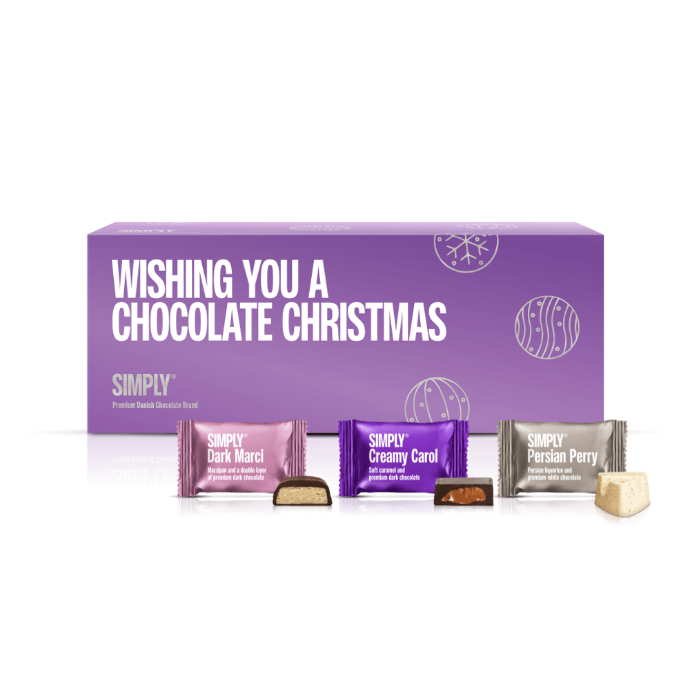 Chokolade Gaveæske 270g - Wishing You A Chocolate Christmas