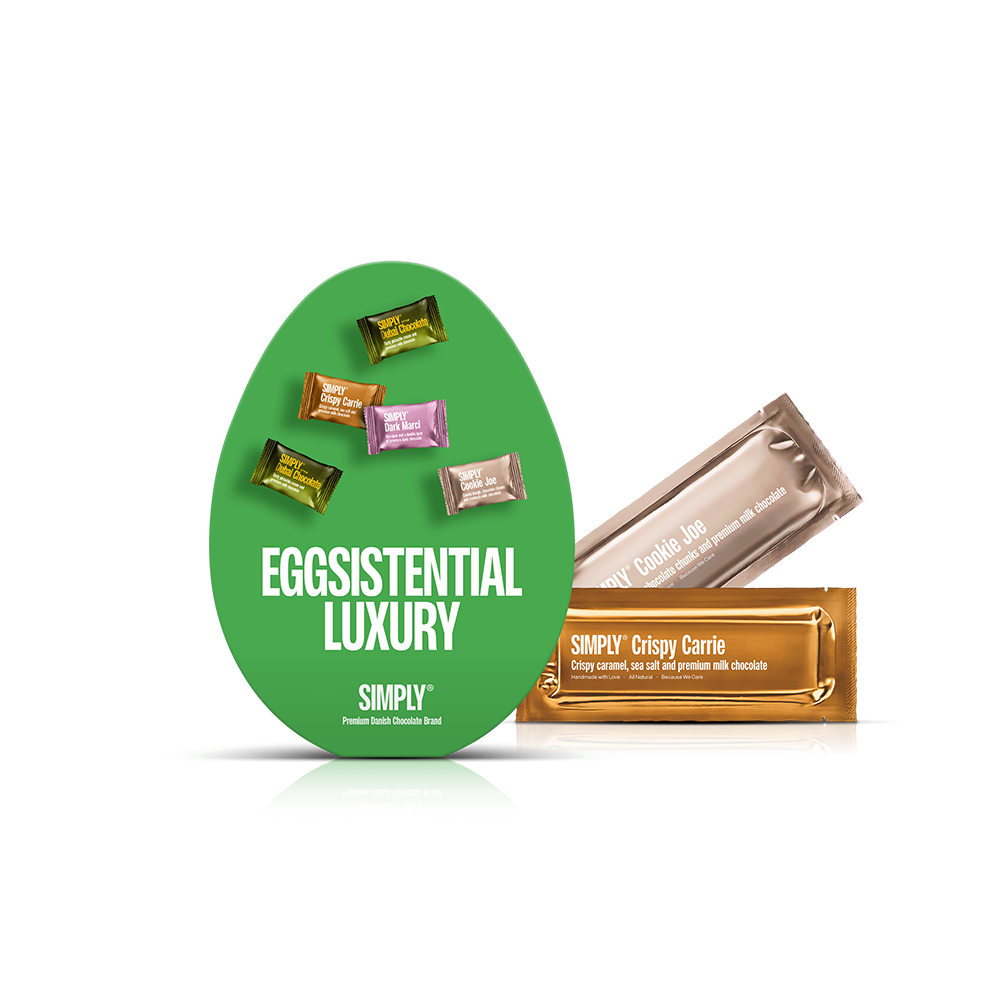 Påskeæg Chokolade Box, Eggsistential Luxury (200g)