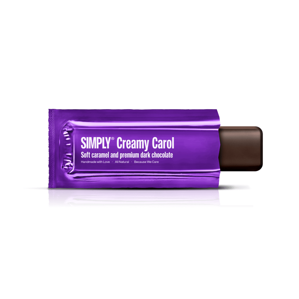 Simply® Creamy Carol | Blød karamel og premium mørk chokolade - Chocolate Bars - Simply®