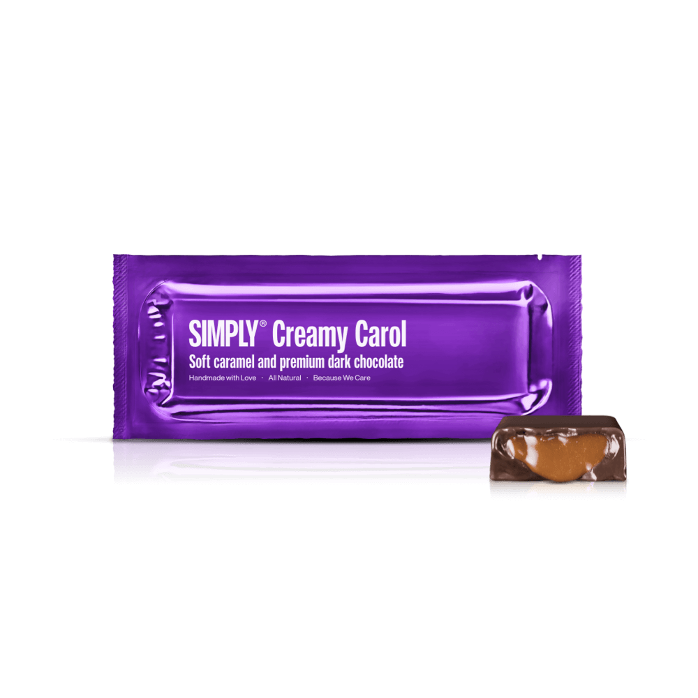 Simply® Creamy Carol | Blød karamel og premium mørk chokolade - Chocolate Bars - Simply®