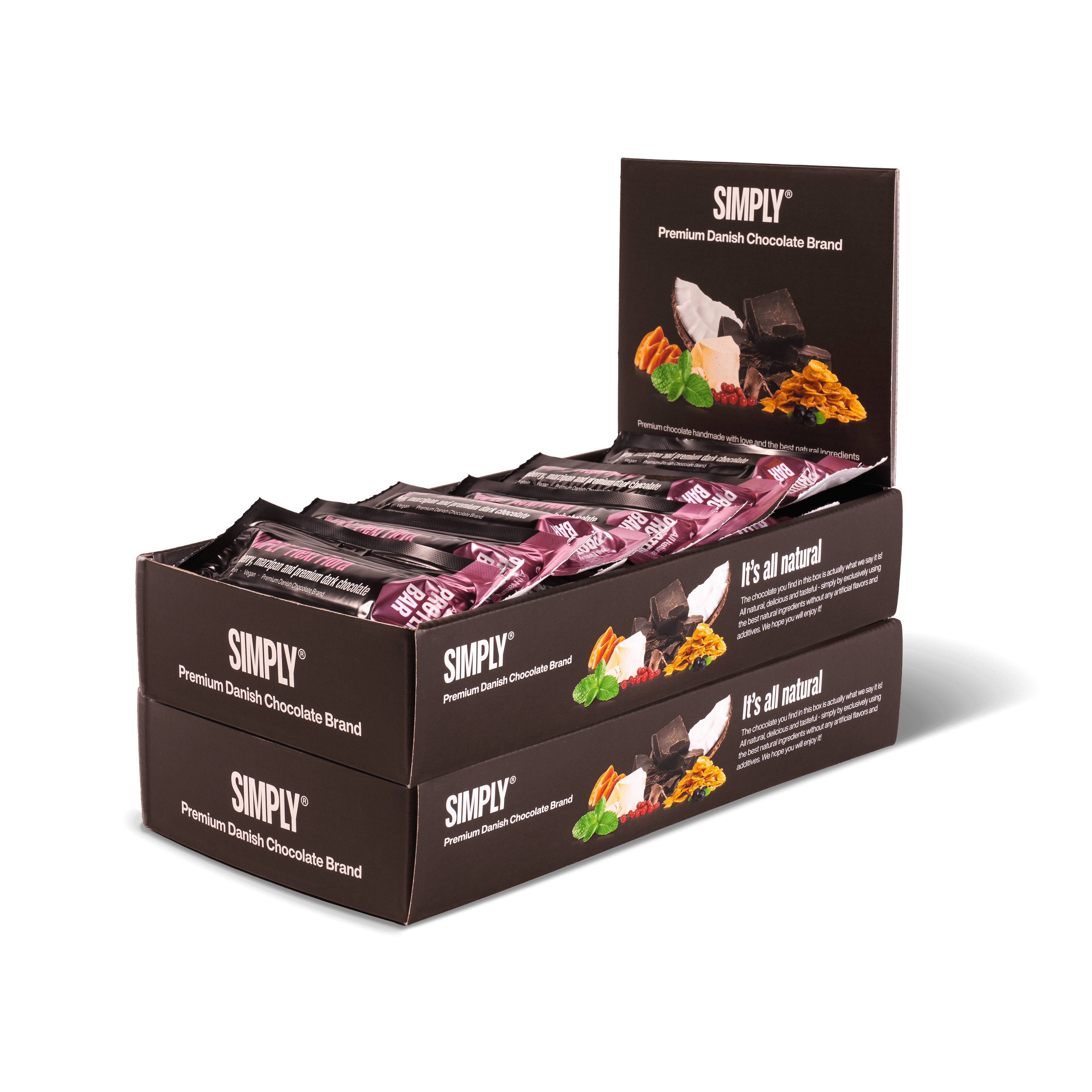 Chokolade Protein kasse 30 stk - Simply® Flexi Flora