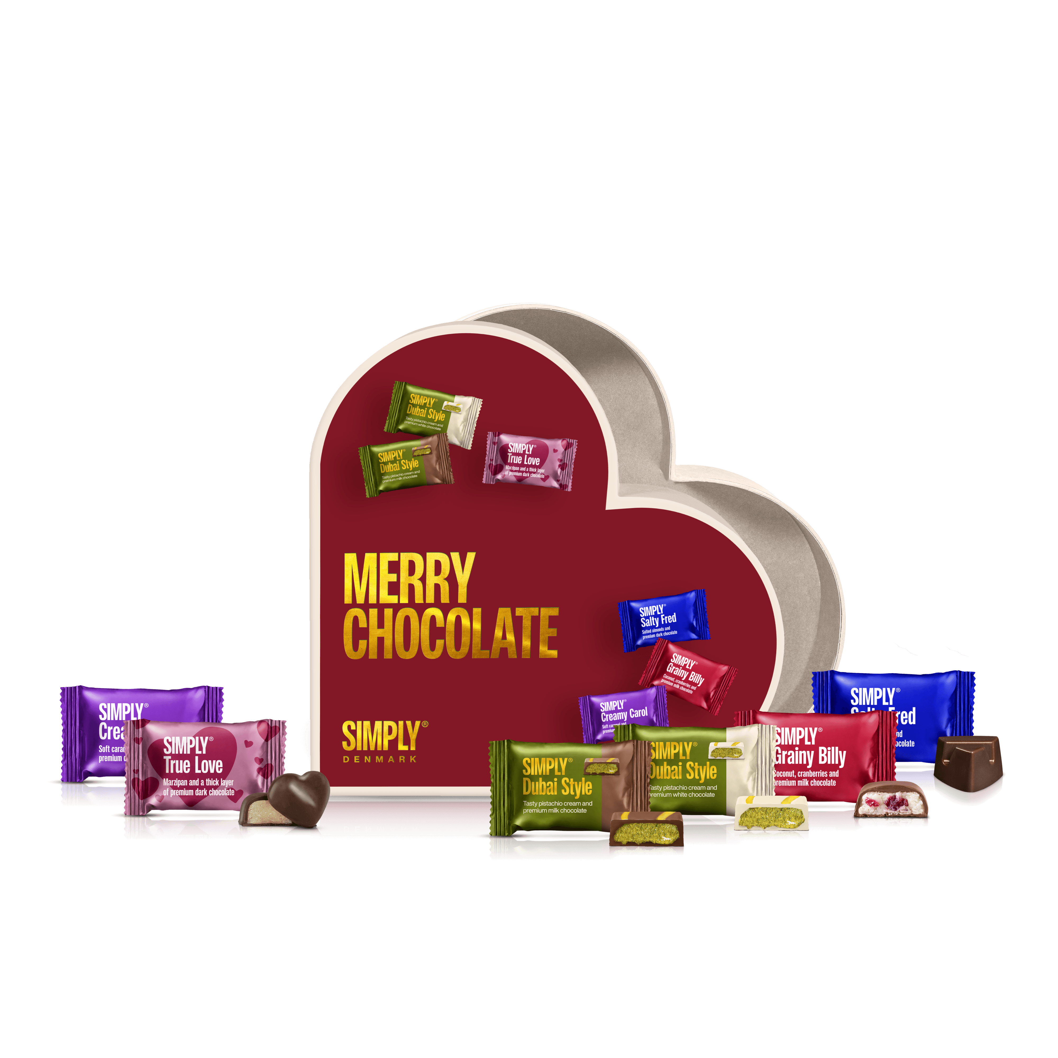 Gift Box, Heart M - Christmas (200g)