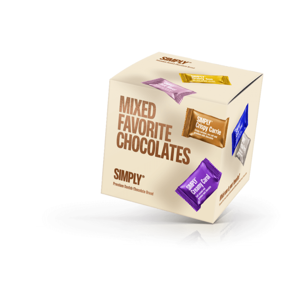Chokolade æske 90g (9stk) - Simply® Favorites