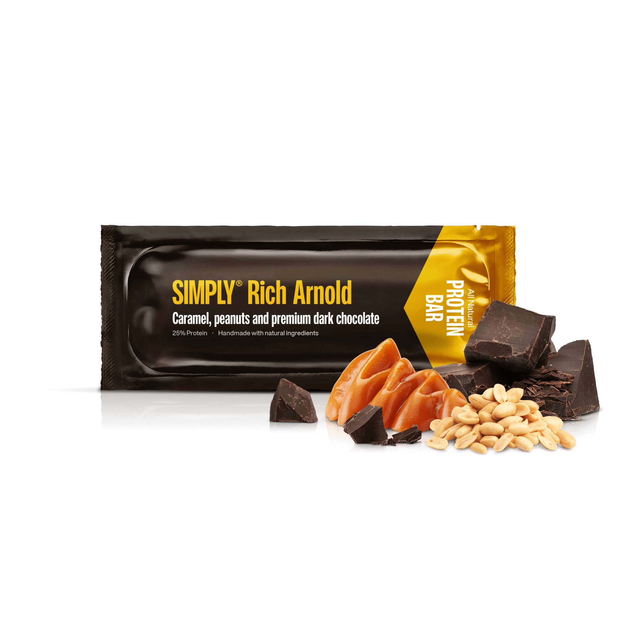 Chokolade Proteinbar kasse 15 stk - Simply® Rich Arnold