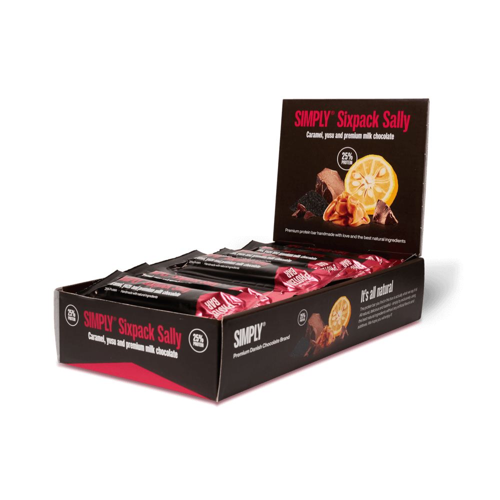 Chokolade Proteinbar kasse 15 stk - Simply® Sixpack Sally