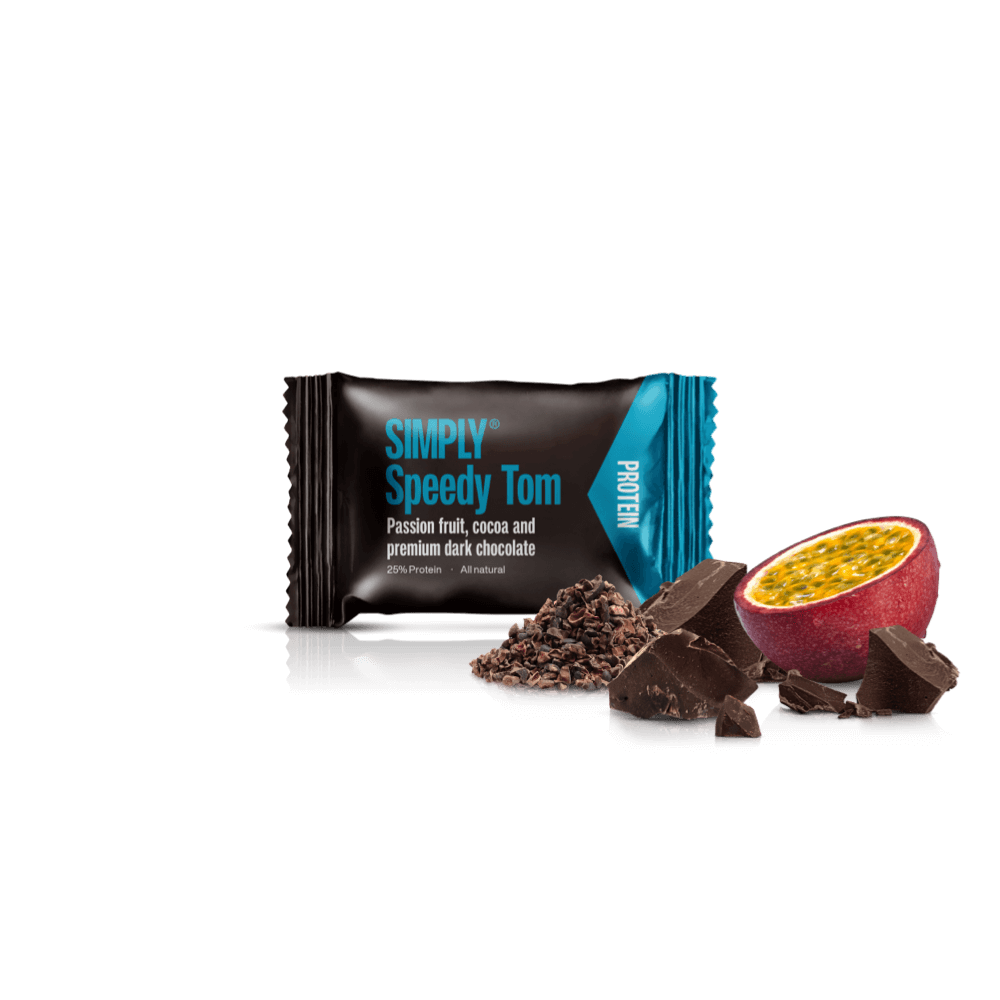 Chokolade Protein Bites kasse - 675g - 75 stk - Simply® Speedy Tom