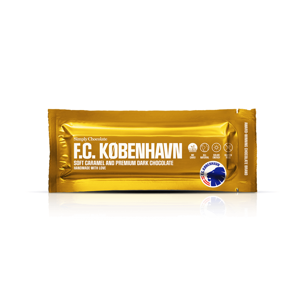 FCK guldbar | Blød karamel og mørk chokolade - Chocolate Bars - Simply®