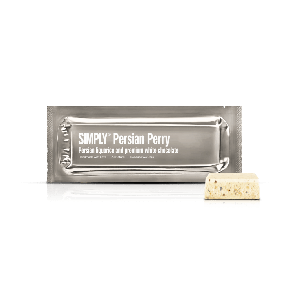 Simply® Persian Perry | Persisk lakrids og premium hvid chokolade - Chocolate Bars - Simply®