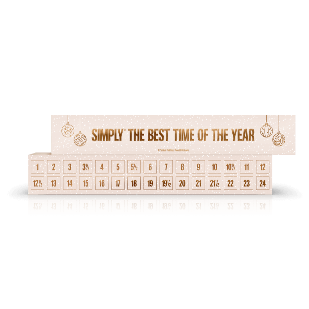 Simply® The Best Time Of The Year | Chokoladejulekalender med 30 låger - Christmas Calendar - Simply®