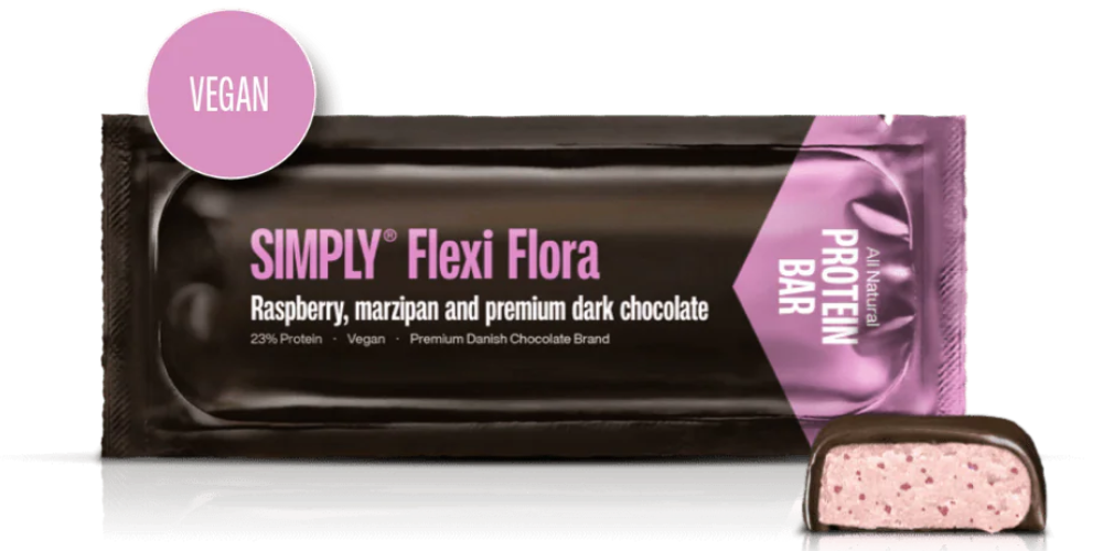 Chokolade Proteinbar mix kasse 15 stk - Simply® Arnold/Sally/Tom/Flora/Felix