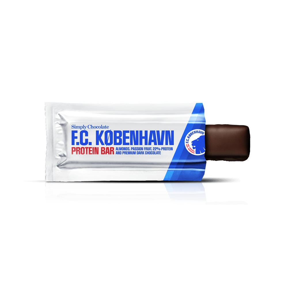 F.C. København Proteinbar | Mandler, passionsfrugt og mørk chokolade - Protein Bars - Simply®