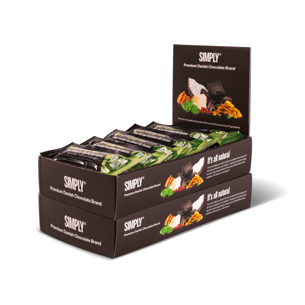 Simply® Flying Felix Proteinbar | Kardemomme, marcipan og premium mælkechokolade - Protein bars - Simply®