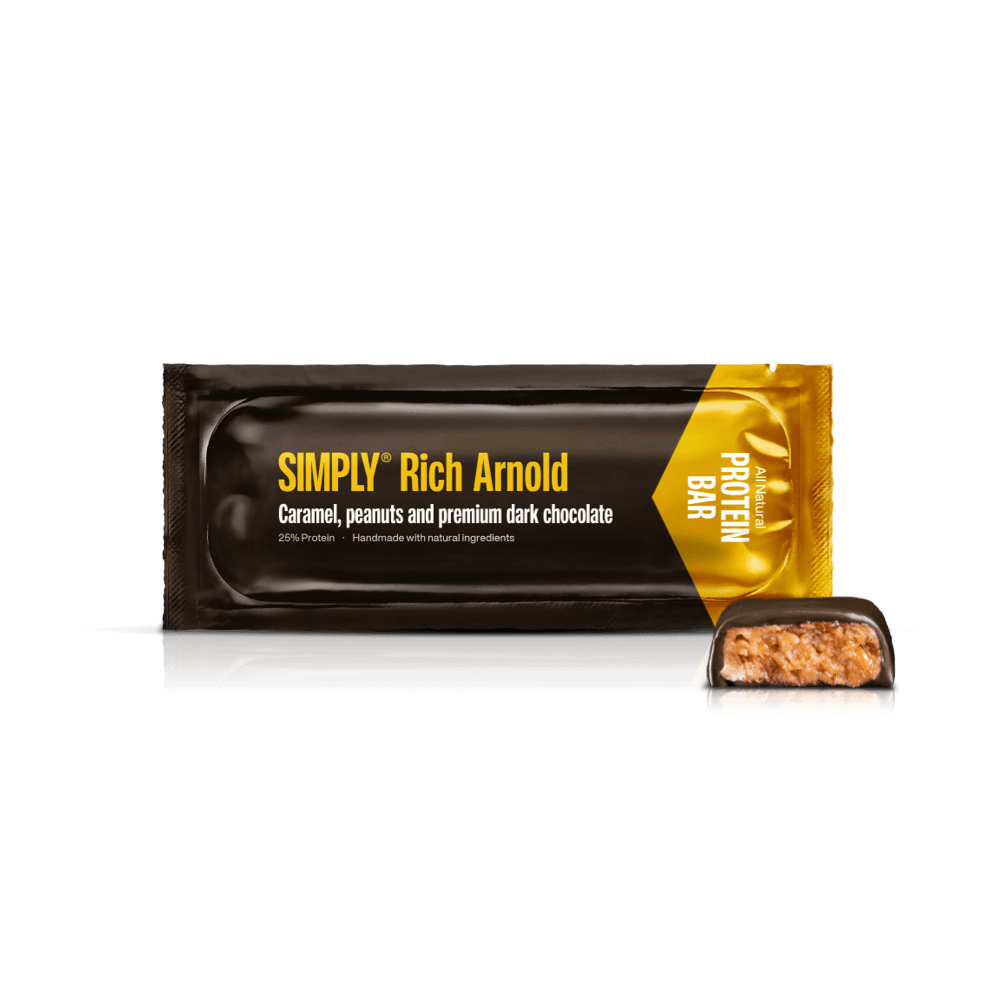 Simply® Rich Arnold Proteinbar | Karamel, peanuts og premium mørk chokolade - Protein bars - Simply®